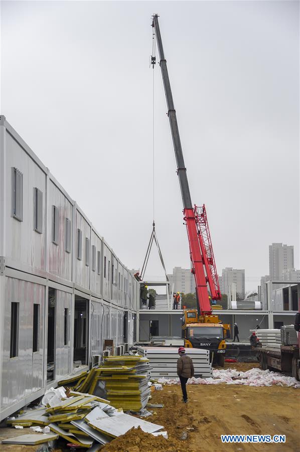 CHINA-HUBEI-XIAOGAN-MAKESHIFT HOSPITAL-CONSTRUCTION (CN)