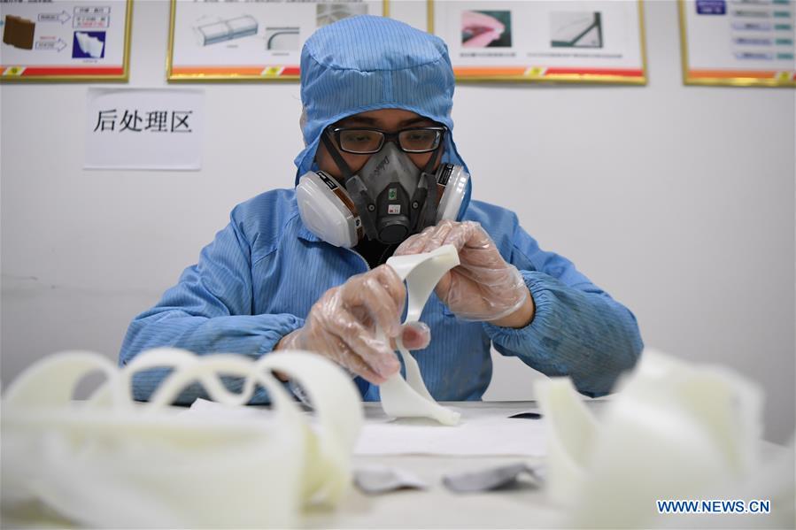 CHINA-HUNAN-CHANGSHA-CORONAVIRUS-GOGGLES-3D PRINTING (CN)