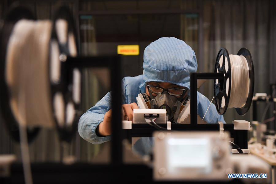 CHINA-HUNAN-CHANGSHA-CORONAVIRUS-GOGGLES-3D PRINTING (CN)