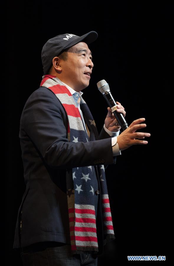 U.S.-PRESIDENTIAL ELECTION-ANDREW YANG-QUIT-FILE PHOTO