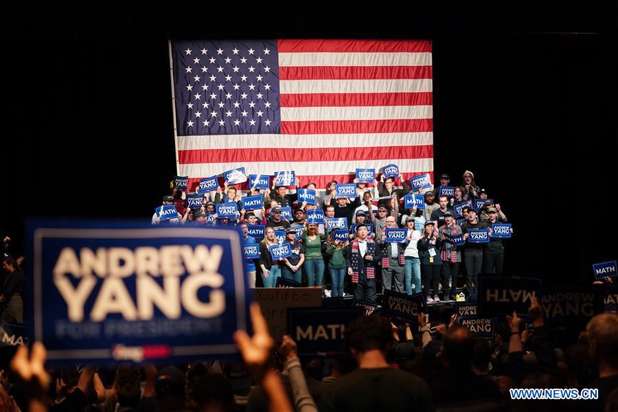 U.S.-PRESIDENTIAL ELECTION-ANDREW YANG-QUIT-FILE PHOTO
