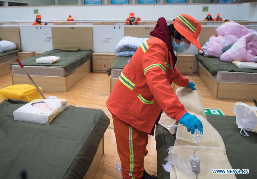 CHINA-HUBEI-WUHAN-NCP-TEMPORARY HOSPITAL-INTERIOR VIEW