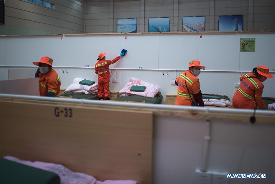 CHINA-HUBEI-WUHAN-NCP-TEMPORARY HOSPITAL-INTERIOR VIEW