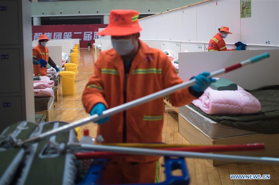 CHINA-HUBEI-WUHAN-NCP-TEMPORARY HOSPITAL-INTERIOR VIEW