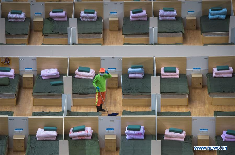 CHINA-HUBEI-WUHAN-NCP-TEMPORARY HOSPITAL-INTERIOR VIEW