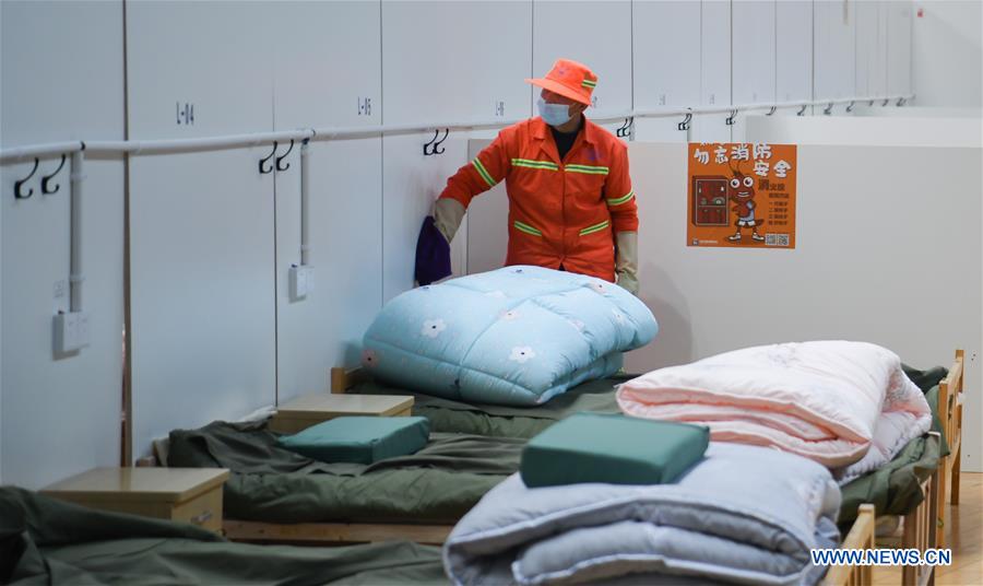 CHINA-HUBEI-WUHAN-NCP-TEMPORARY HOSPITAL-INTERIOR VIEW