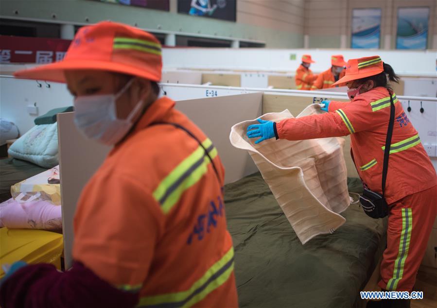 CHINA-HUBEI-WUHAN-NCP-TEMPORARY HOSPITAL-INTERIOR VIEW