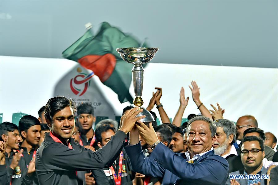 (SP)BANGLADESH-DHAKA-ICC U19 CRICKET WORLD CUP-WINNING SQUAD