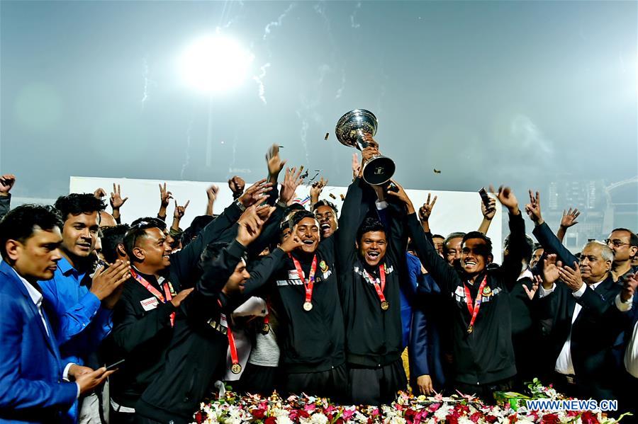 (SP)BANGLADESH-DHAKA-ICC U19 CRICKET WORLD CUP-WINNING SQUAD