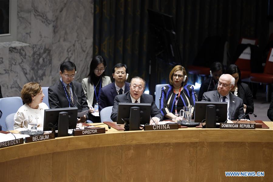 UN-CHINESE ENVOY-SECURITY COUNCIL-CHILDREN-PROTECTION