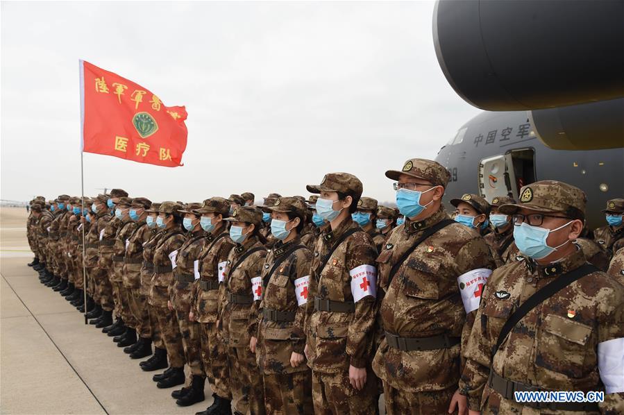 11 Transport Aircraft of PLA Air Force Send Medics to Wuhan