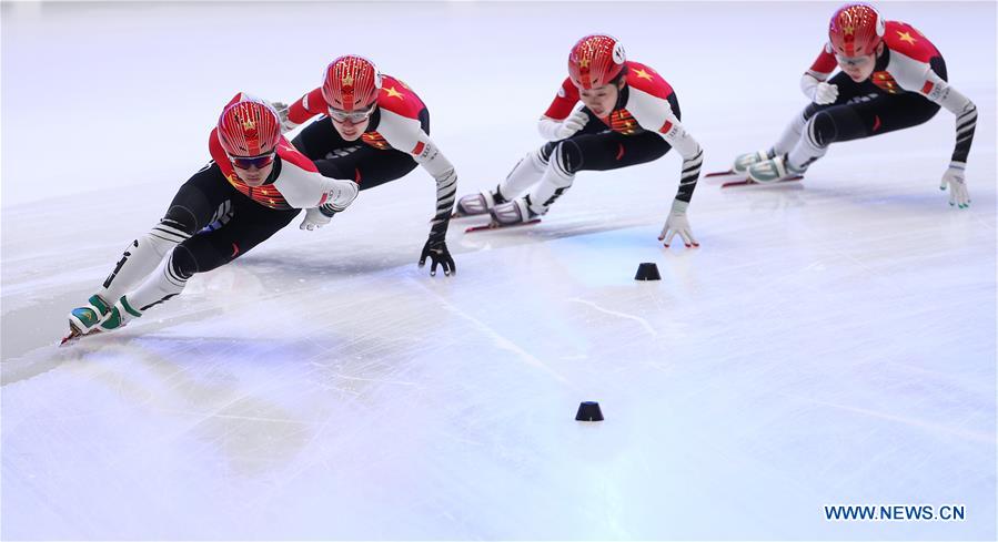 (SP)NETHERLANDS-DORDRECHT-SHORT TRACK-ISU WORLD CUP-TRAINING
