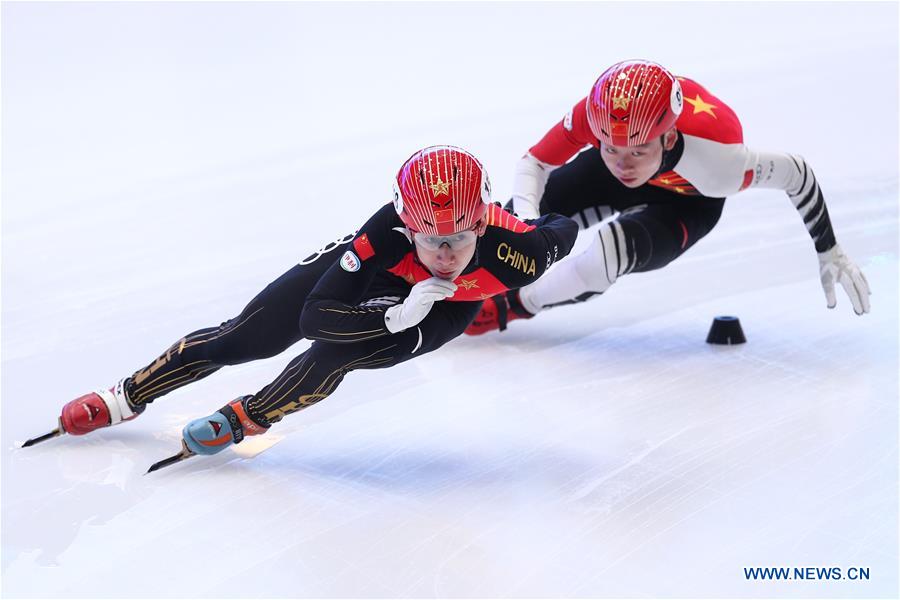 (SP)NETHERLANDS-DORDRECHT-SHORT TRACK-ISU WORLD CUP-TRAINING