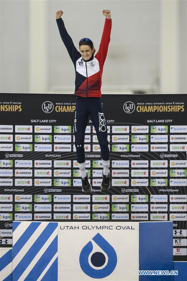 (SP)U.S.-SALT LAKE CITY-ISU-SINGLE DISTANCES SPEED SKATING-WORLD CHAMPIONSHIPS