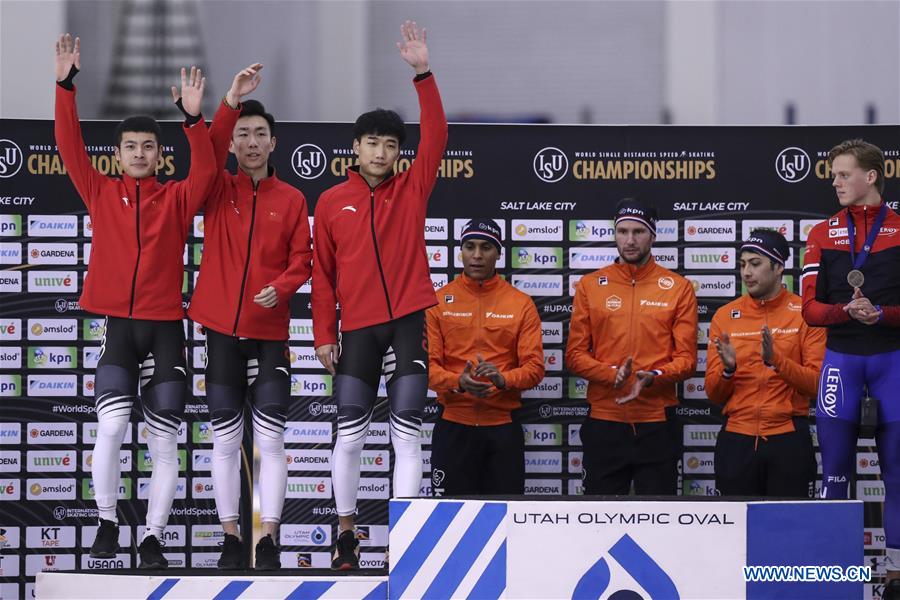 (SP)U.S.-SALT LAKE CITY-ISU-SINGLE DISTANCES SPEED SKATING-WORLD CHAMPIONSHIPS