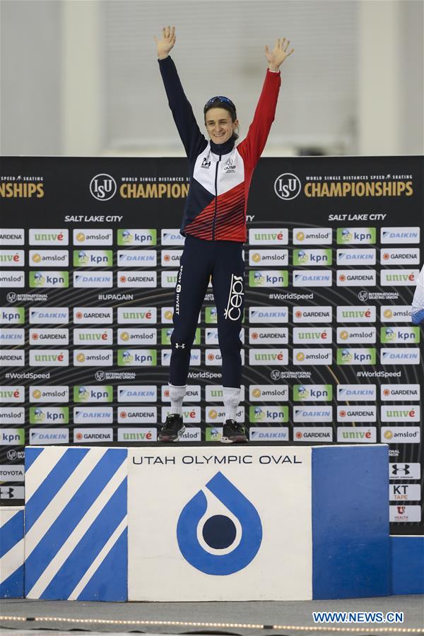 (SP)U.S.-SALT LAKE CITY-ISU-SINGLE DISTANCES SPEED SKATING-WORLD CHAMPIONSHIPS