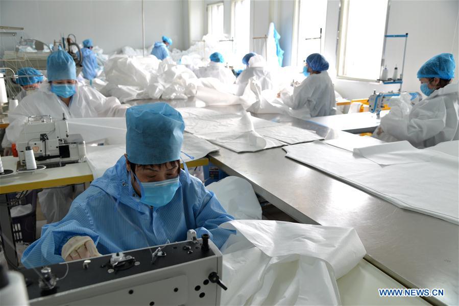CHINA-INNER MONGOLIA-HOHHOT-PROTECTIVE SUITS-PRODUCTION (CN)