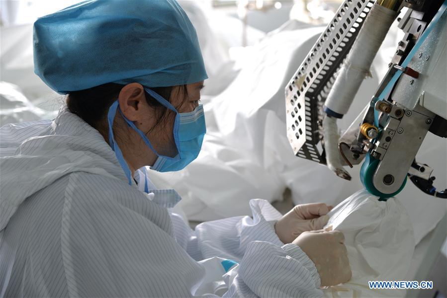 CHINA-INNER MONGOLIA-HOHHOT-PROTECTIVE SUITS-PRODUCTION (CN)