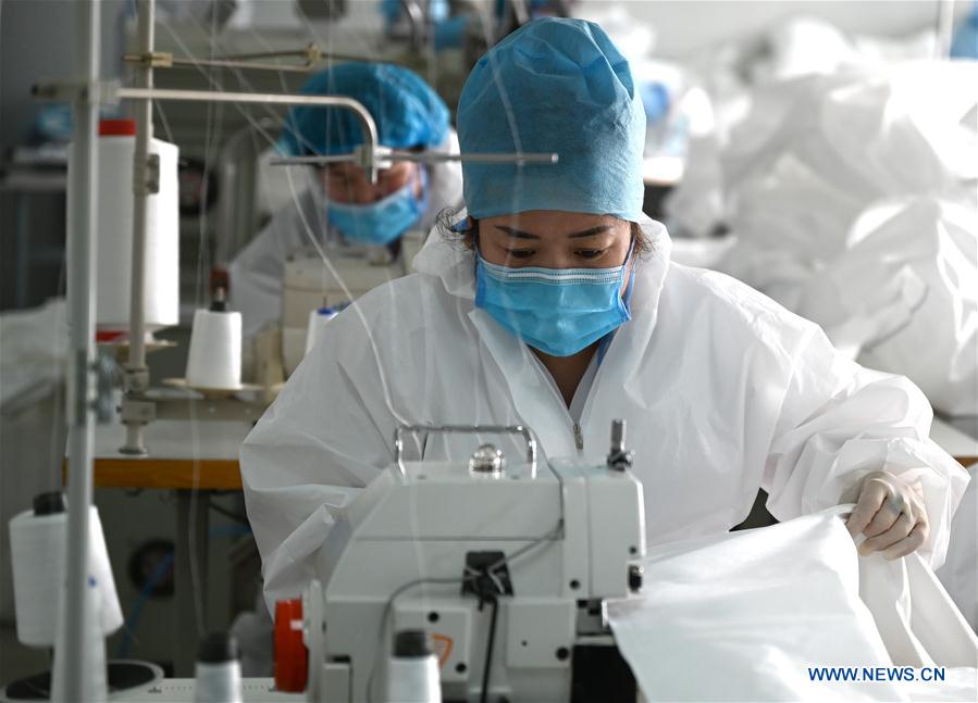 CHINA-INNER MONGOLIA-HOHHOT-PROTECTIVE SUITS-PRODUCTION (CN)