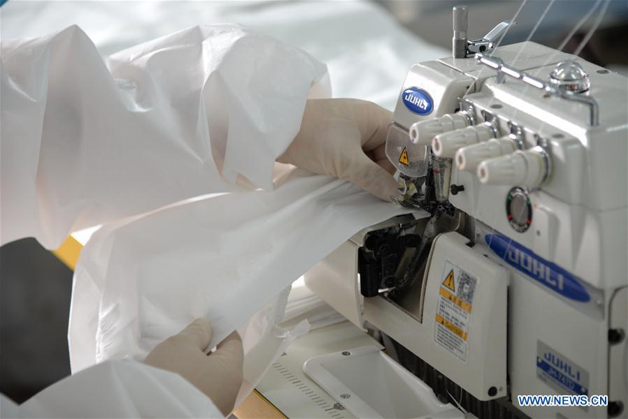 CHINA-INNER MONGOLIA-HOHHOT-PROTECTIVE SUITS-PRODUCTION (CN)