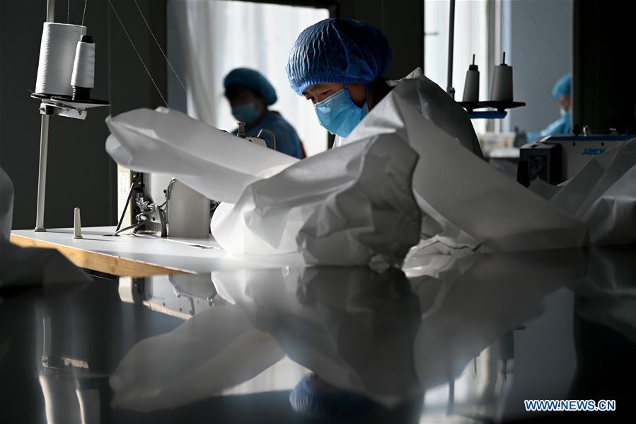 CHINA-INNER MONGOLIA-HOHHOT-PROTECTIVE SUITS-PRODUCTION (CN)
