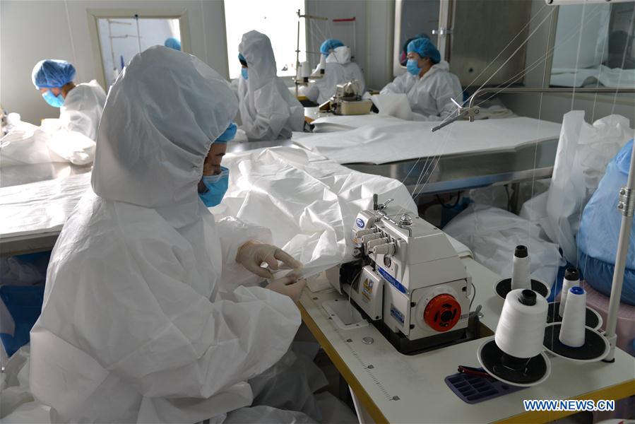 CHINA-INNER MONGOLIA-HOHHOT-PROTECTIVE SUITS-PRODUCTION (CN)