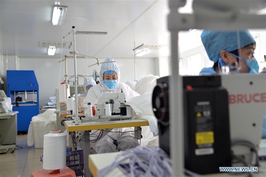 CHINA-INNER MONGOLIA-HOHHOT-PROTECTIVE SUITS-PRODUCTION (CN)