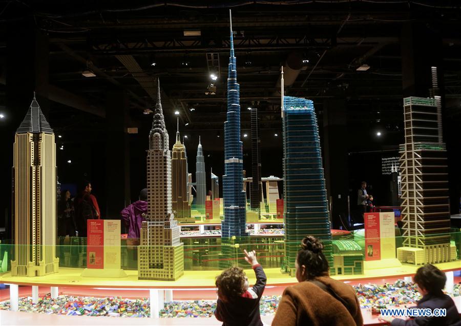  CANADA-VANCOUVER-EXHIBITION-TOWERS OF TOMORROW WITH LEGO BRICKS
