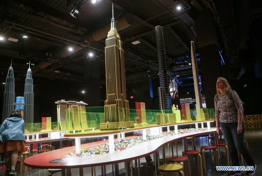  CANADA-VANCOUVER-EXHIBITION-TOWERS OF TOMORROW WITH LEGO BRICKS