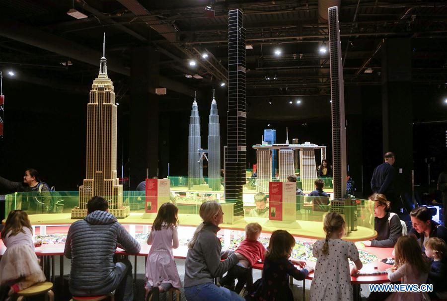 CANADA-VANCOUVER-EXHIBITION-TOWERS OF TOMORROW WITH LEGO BRICKS