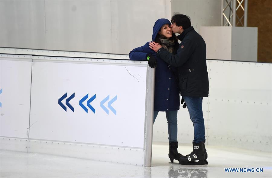 AUSTRIA-VIENNA-VALENTINE'S DAY-SKATING