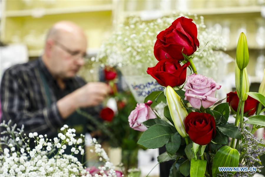 U.S.-ILLINOIS-LAKE FOREST FLOWERS-VALENTINE'S DAY