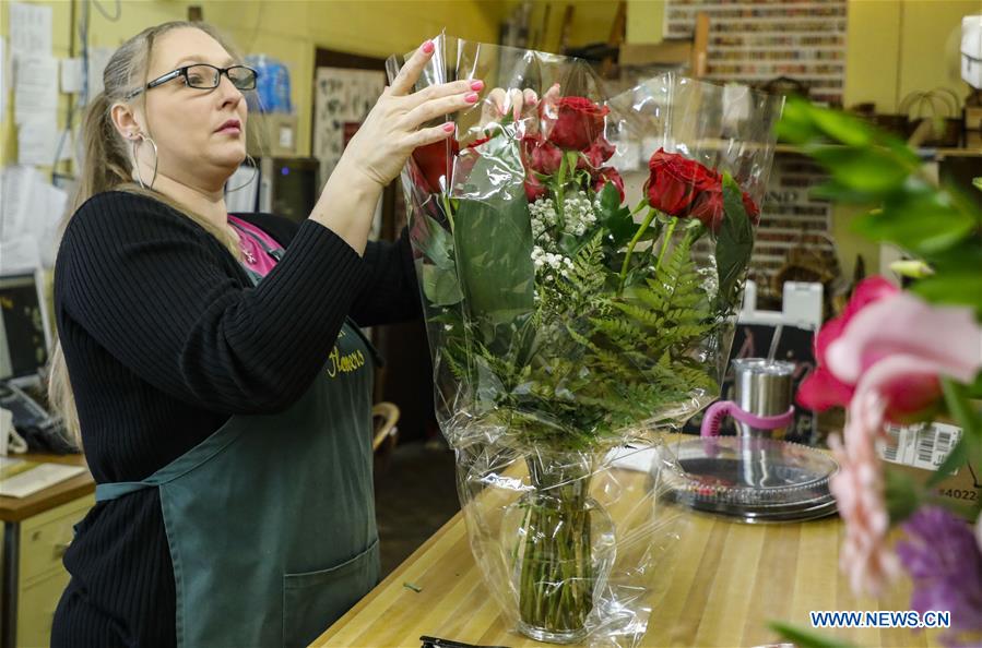 U.S.-ILLINOIS-LAKE FOREST FLOWERS-VALENTINE'S DAY