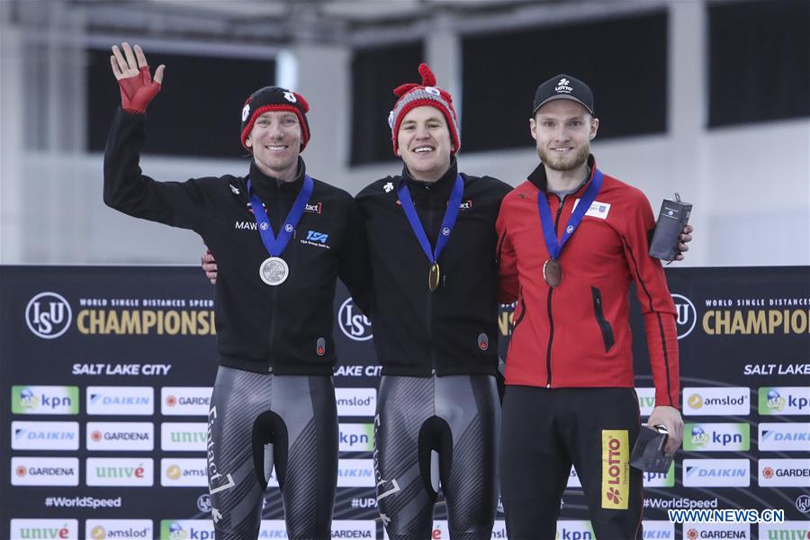 (SP)U.S.-SALT LAKE CITY-ISU-SINGLE DISTANCES SPEED SKATING-WORLD CHAMPIONSHIPS