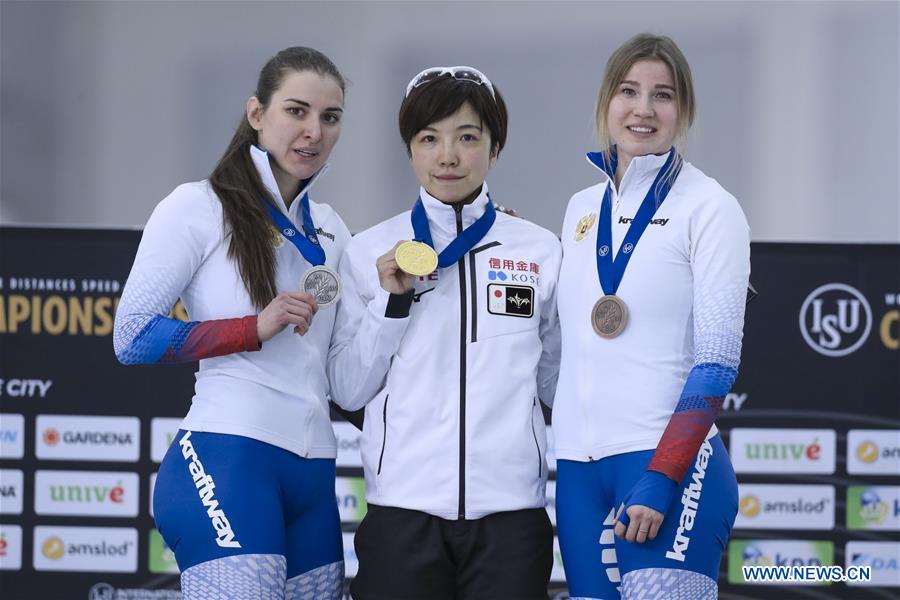 (SP)U.S.-SALT LAKE CITY-ISU-SINGLE DISTANCES SPEED SKATING-WORLD CHAMPIONSHIPS