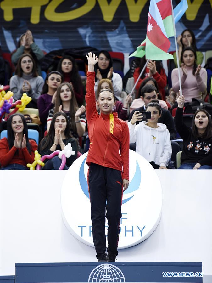 (SP)AZERBAIJAN-BAKU-FIG-WORLD CUP-TRAMPOLINE GYMNASTICS-WOMEN'S INDIVIDUAL FINAL