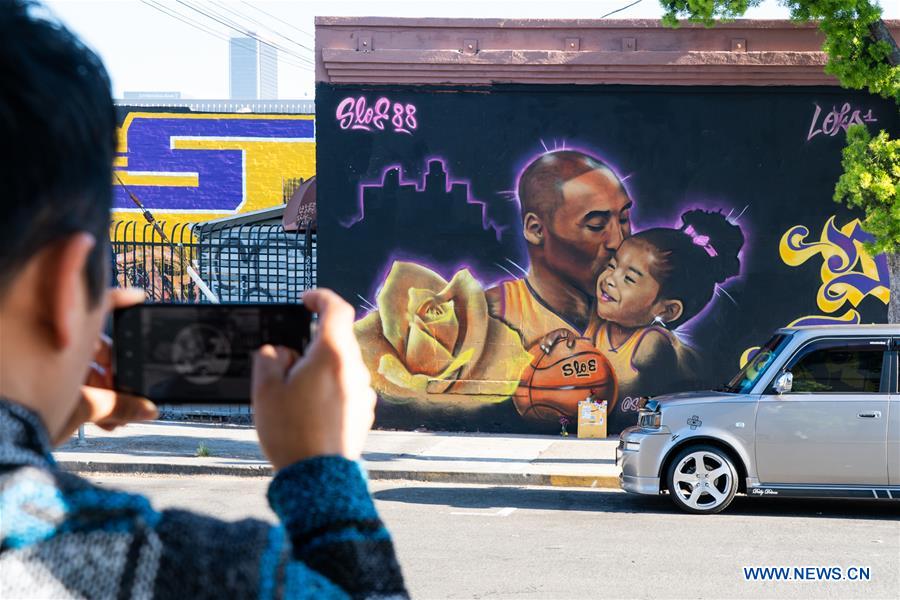 (SP)U.S.-LOS ANGELES-KOBE-MURAL