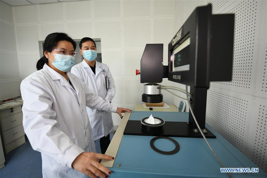 CHINA-SHAANXI-XI'AN-NOVEL CORONAVIRUS-PROTECTIVE MATERIALS-TESTING (CN)
