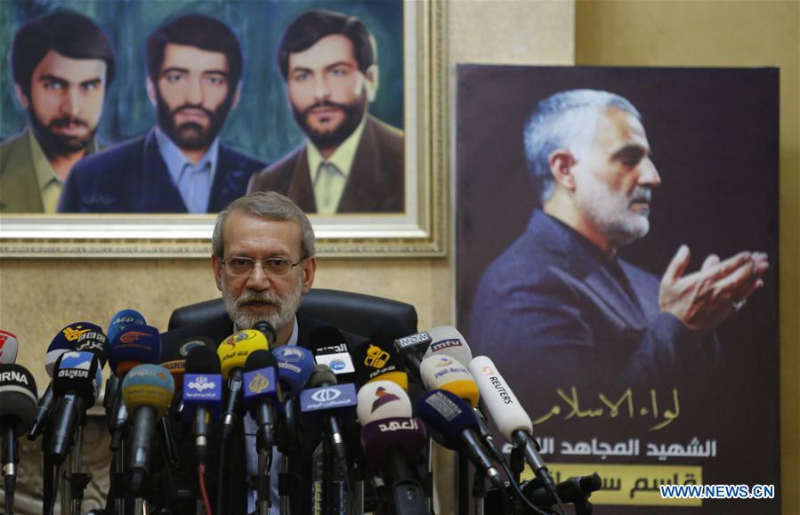 LEBANON-BEIRUT-IRAN-PARLIAMENT SPEAKER-PRESS CONFERENCE