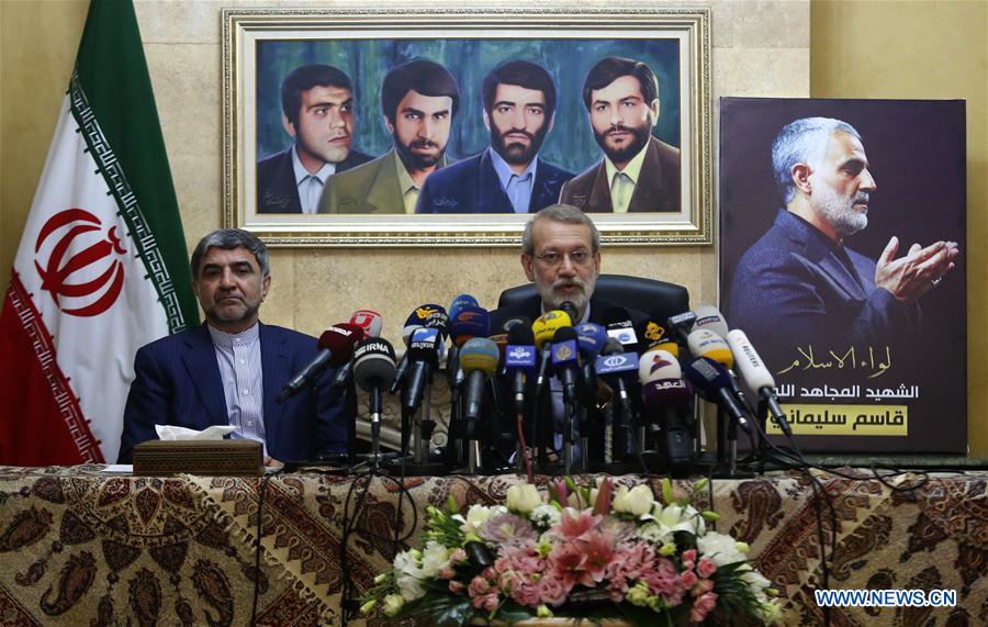 LEBANON-BEIRUT-IRAN-PARLIAMENT SPEAKER-PRESS CONFERENCE