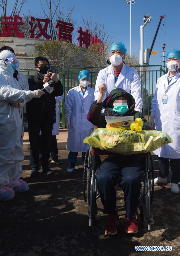 CHINA-HUBEI-WUHAN-LEISHENSHAN HOSPITAL-CURED PATIENTS (CN)