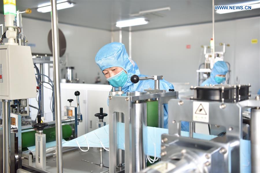 CHINA-HEBEI-DINGZHOU-NCP-FACE MASK-PRODUCTION (CN)