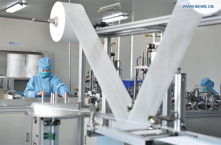 CHINA-HEBEI-DINGZHOU-NCP-FACE MASK-PRODUCTION (CN)