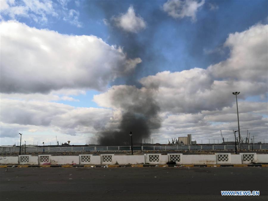 LIBYA-TRIPOLI-TURKISH SHIP-DESTRUCTION