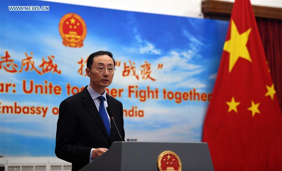 INDIA-NEW DELHI-CHINESE AMBASSADOR-NCP-PRESS CONFERENCE