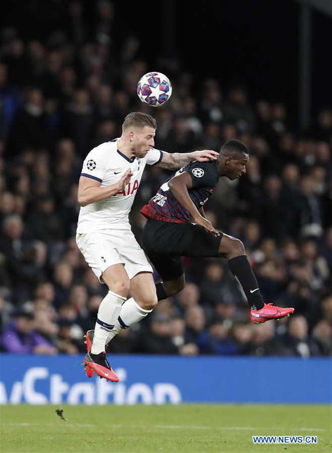 (SP)BRITAIN-LONDON-FOOTBALL--UEFA CHAMPIONS LEAGUE-HOTSPUR VS RB LEIPZIG