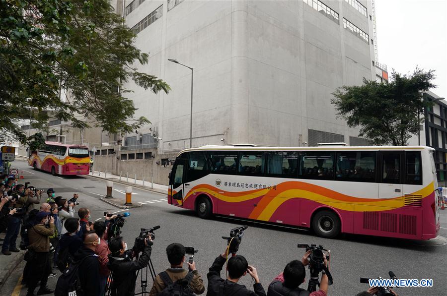 CHINA-HONG KONG-NOVEL CORONAVIRUS-CRUISE SHIP-CHARTERED FLIGHT-ARRIVAL (CN)