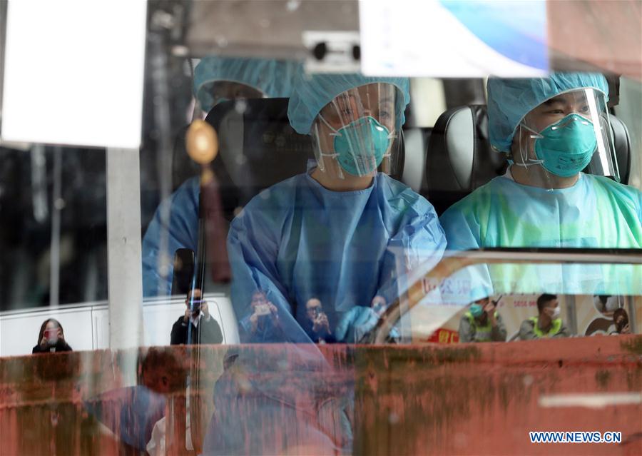 CHINA-HONG KONG-NOVEL CORONAVIRUS-CRUISE SHIP-CHARTERED FLIGHT-ARRIVAL (CN)