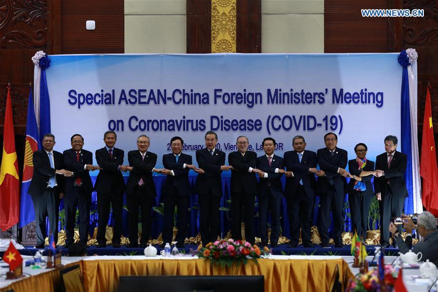 LAOS-VIENTIANE-CHINA-ASEAN-COVID-19-MEETING
