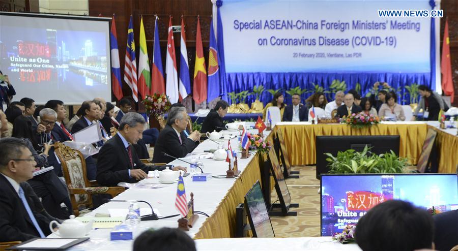 LAOS-VIENTIANE-CHINA-ASEAN-COVID-19-MEETING